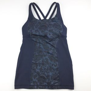 lululemon athletica Tops - Lululemon Energy Tank Paisley Inkwell Blue & Black lululemon athletica Tops - Lululemon Energy Tank Paisley Inkwell Blue & Black